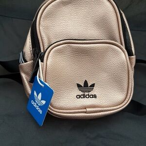 Adidas Metallic Pink Mini Backpack